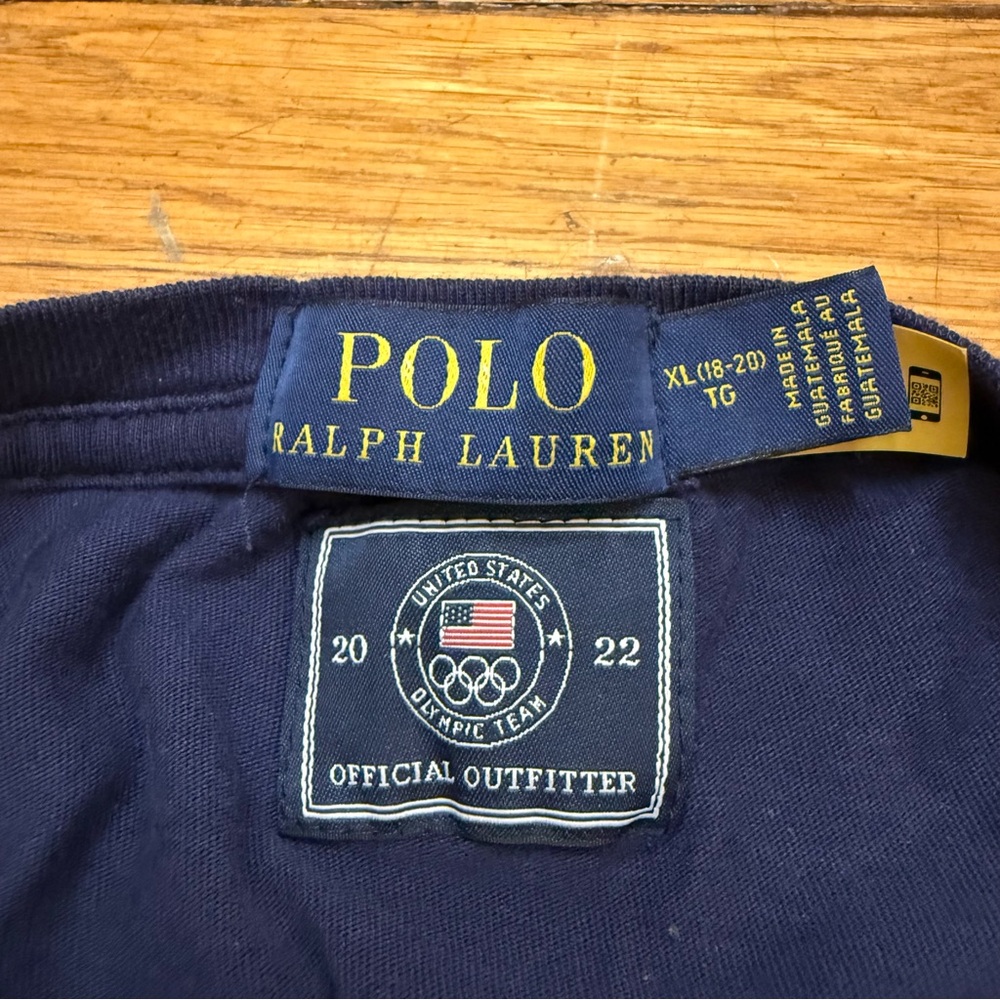 2022 Polo Ralph Lauren USA Winter Olympic Team Polo Bear Long-sleeve Tee - Picture 4 of 5